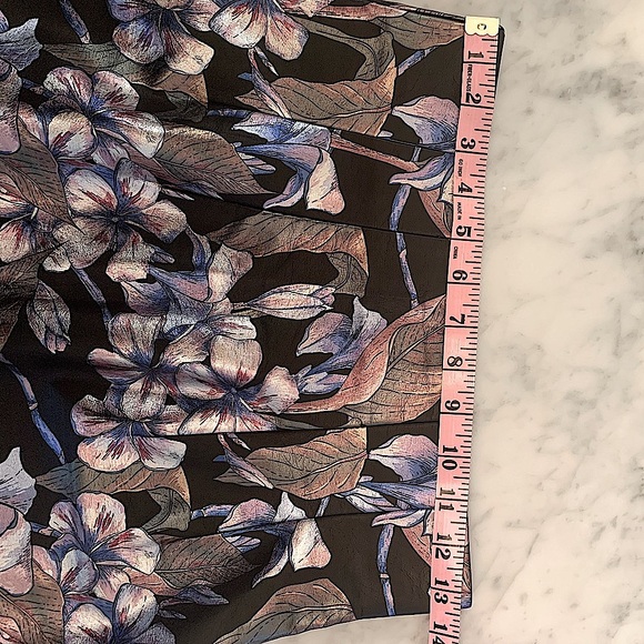 NWT Topshop faux leather mini with metallic pastel florals Size 4 - Picture 8 of 8